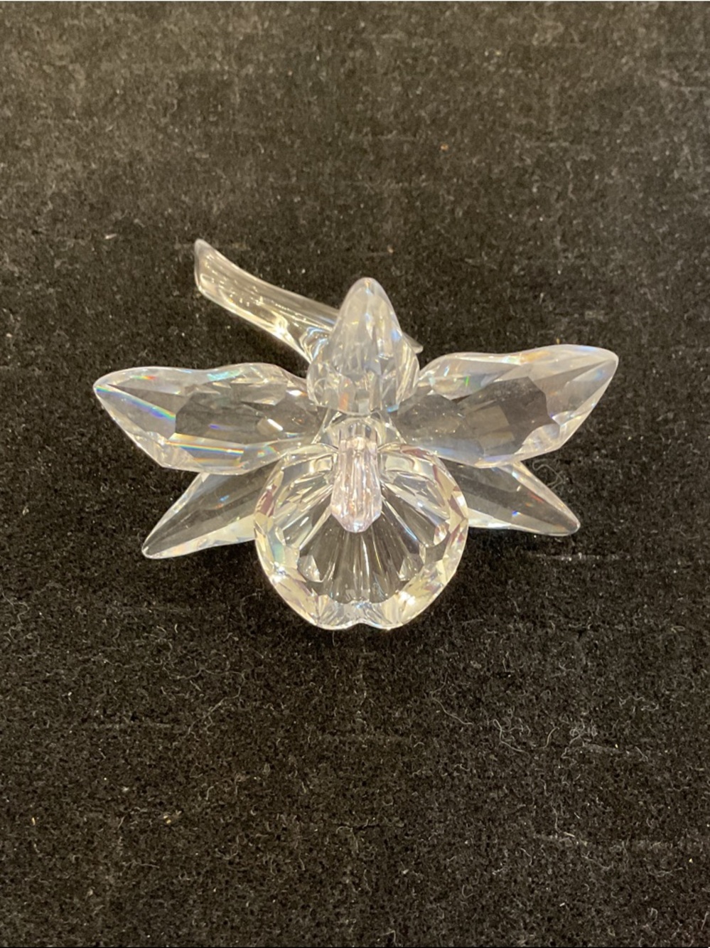 Swarovski Pink Crystal Orchid